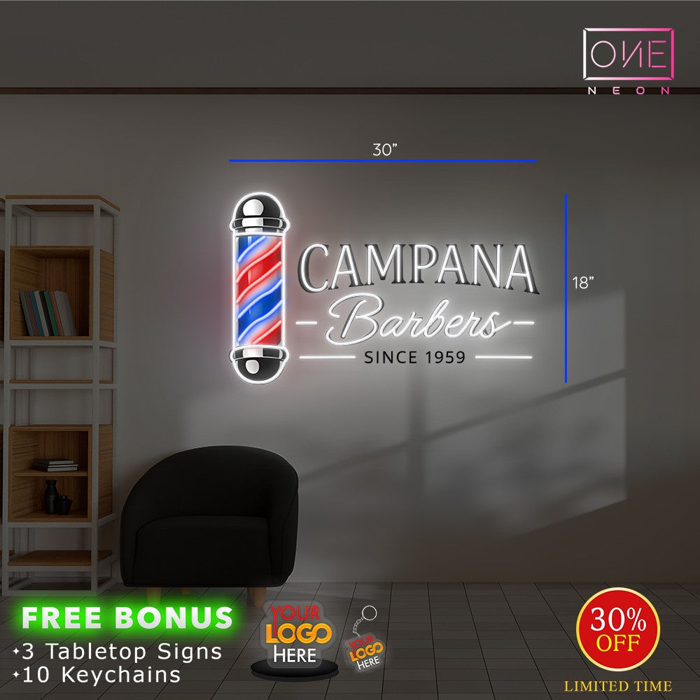 Campana Barbers | Led Neon Sign