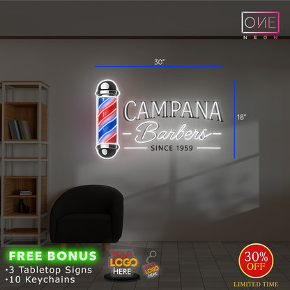 Campana Barbers | Led Neon Sign