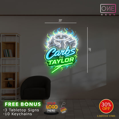Carbs by Taylor | Led Neon Sign