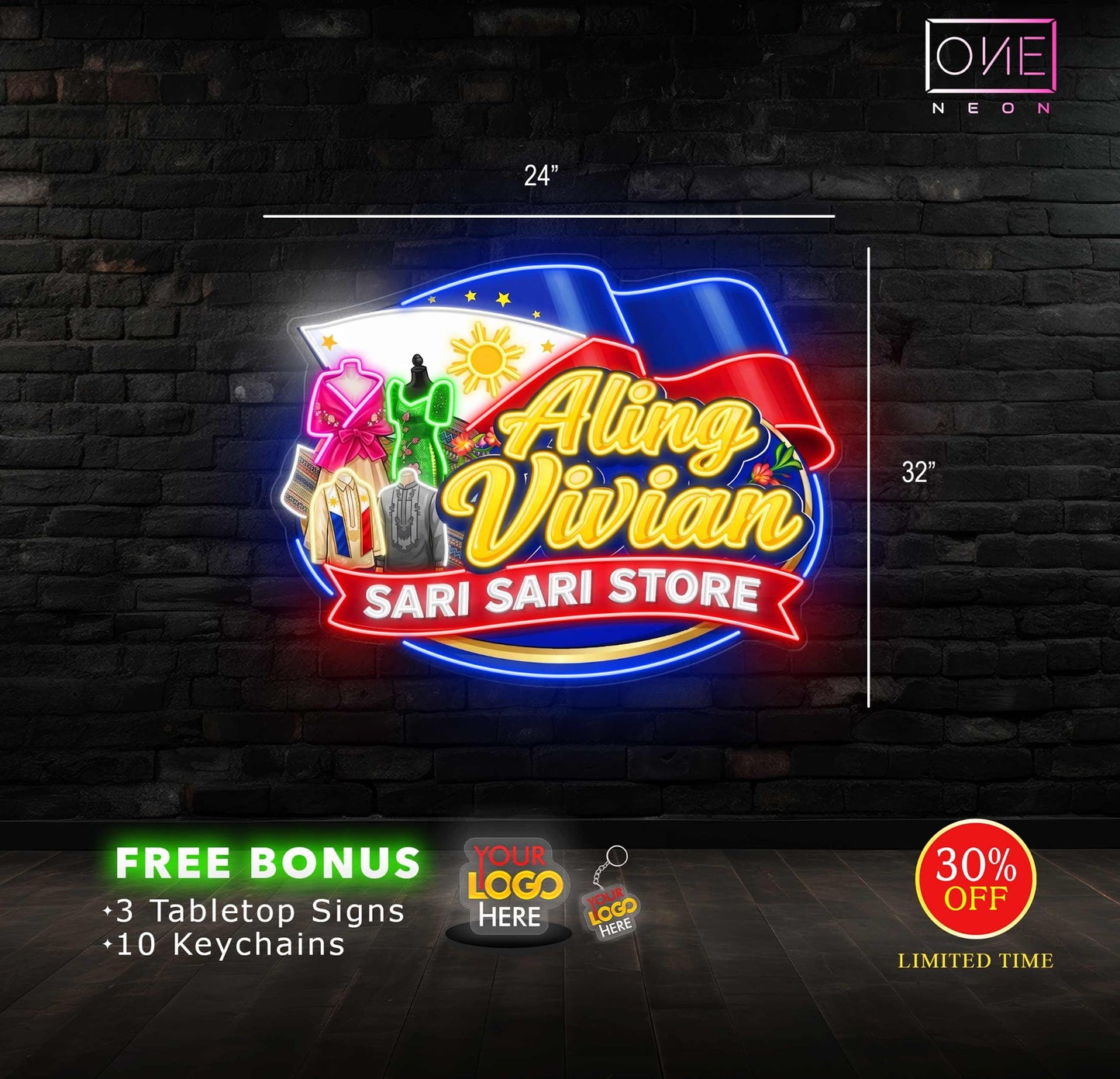 Aling Vivian Sari sari store | Led Neon Sign
