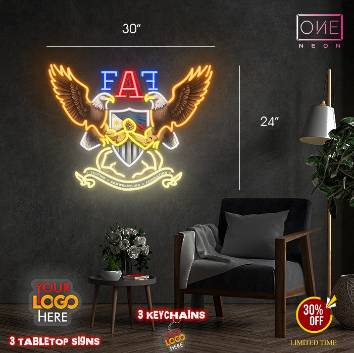 FAF FILIPINO ARMWRESTLING FEDERATION  | LED Neon Sign
