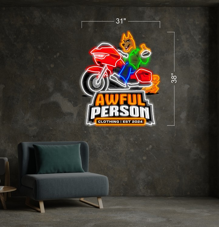 Awful person | Led Neon Sign