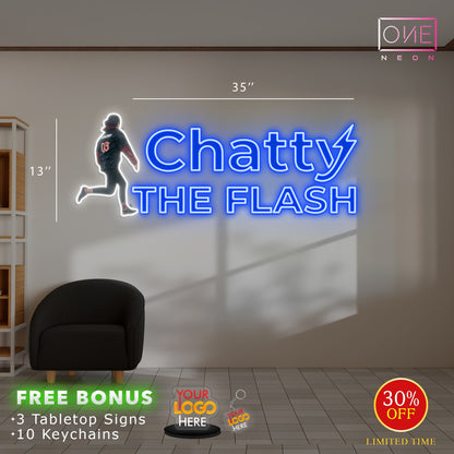 Chatty The Flash | Led Neon Sign