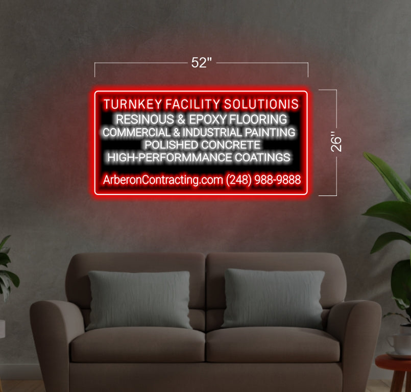 ARBERON | LED Neon Sign ( 2 signs)