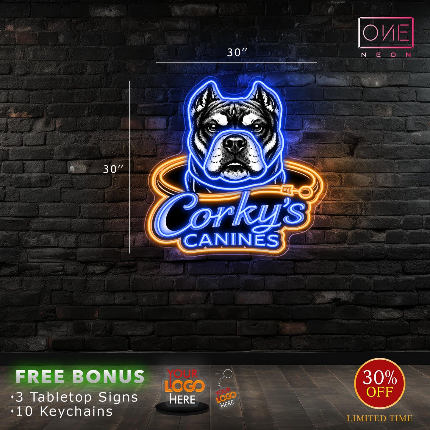 Corky's Canines| Led Neon Sign (INDOOR)