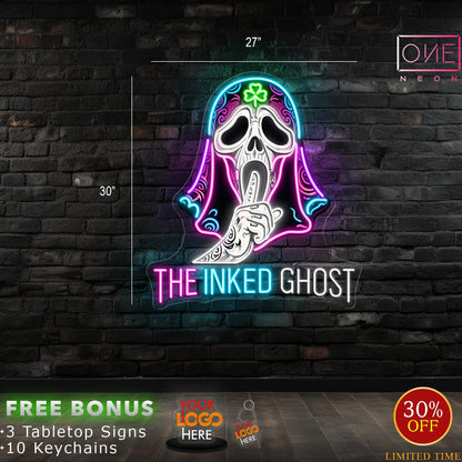 THE INKED GHOST | Led Neon Sign