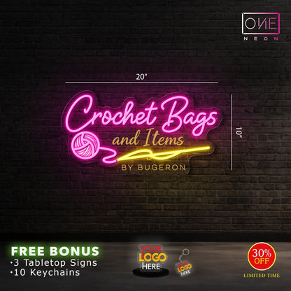 Crochet Bags | Led Neon Sign