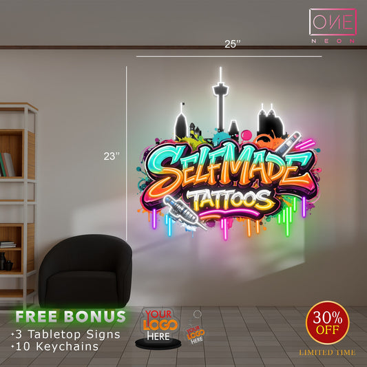 Self Made Tattoos | Led Neon Sign