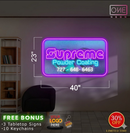 SUPREME POWDER COATING| Led Neon Sign