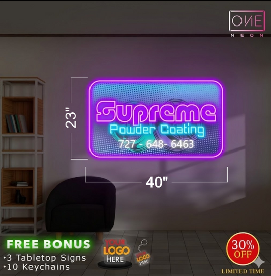 SUPREME POWDER COATING| Led Neon Sign