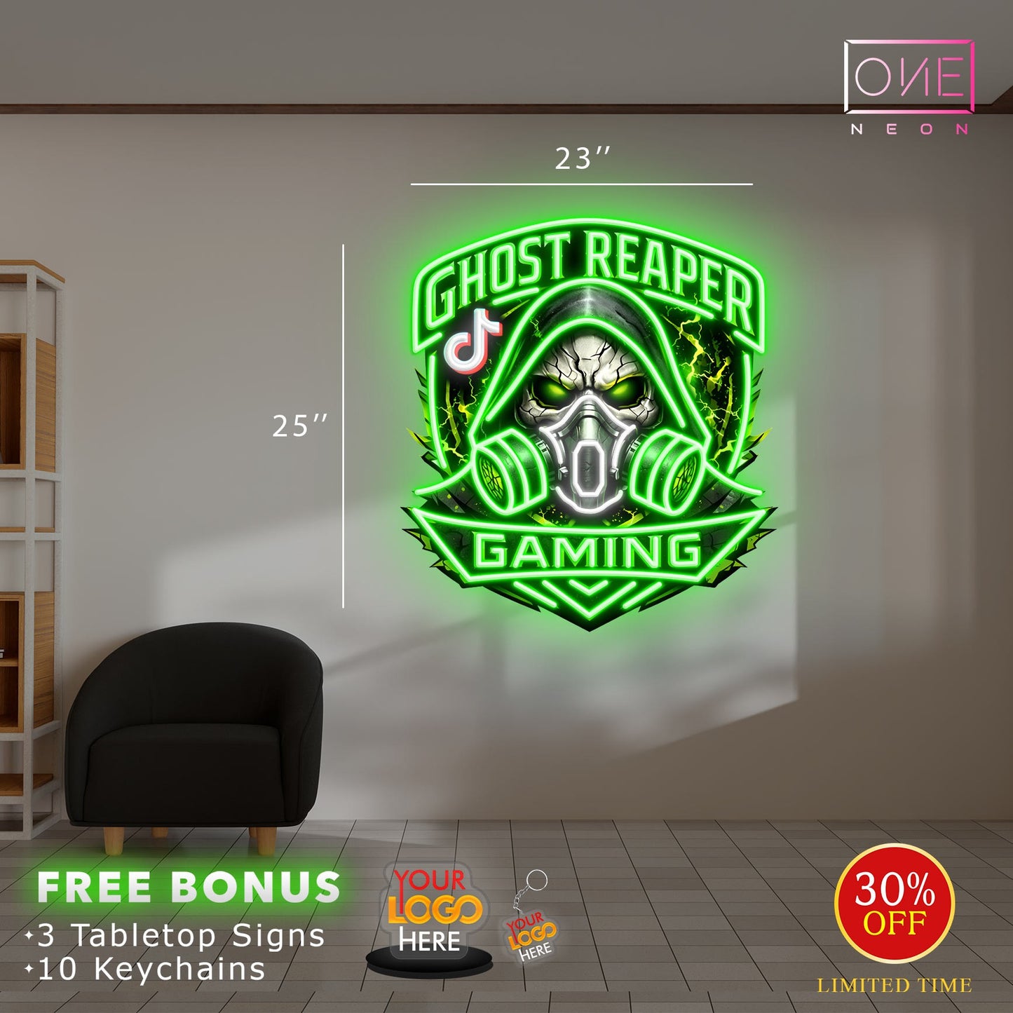 Ghost Reaper gaming | Led Neon Sign