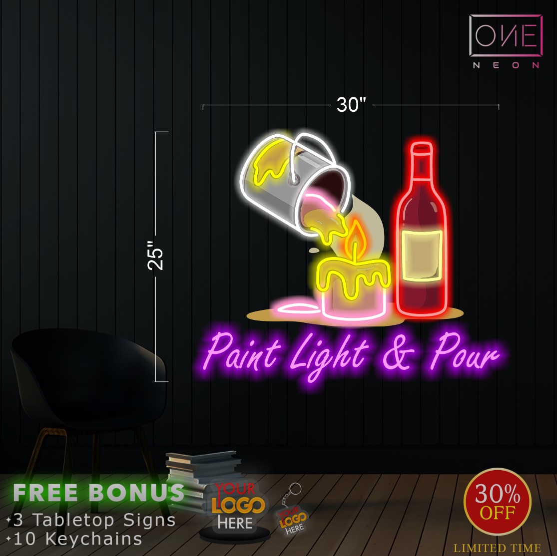 Paint Light & Pour | LED Neon Sign
