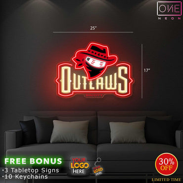 OUTLAWS & 13 Palms | LED Neon Sign (2 signs)