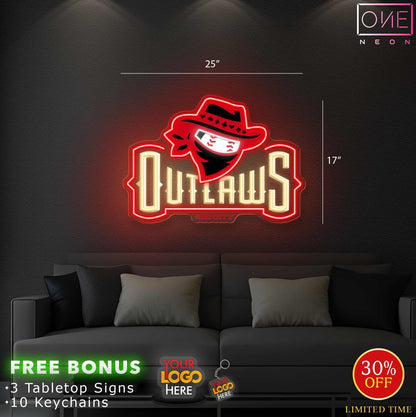 OUTLAWS & 13 Palms | LED Neon Sign (2 signs)