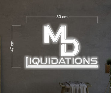 MD liquidations + Dane & Bear (2 signs)| Led Neon Sign
