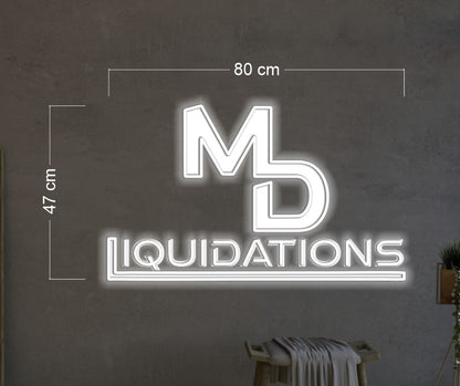 MD liquidations + Dane & Bear (2 signs)| Led Neon Sign