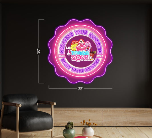 TRAGA ZONA | LED Neon Sign