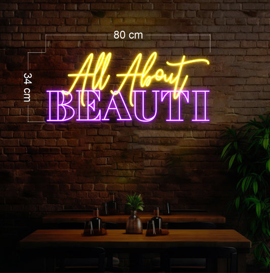 ALL ABOUT BEAUTI | LED Neon Sign