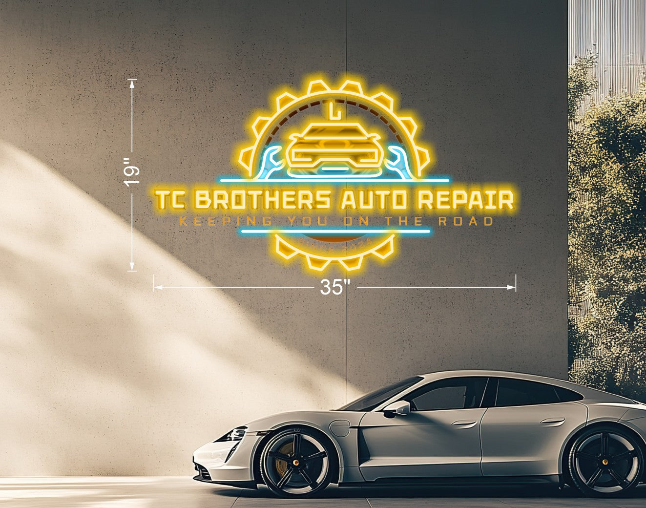 TC Brother Auto Repair| LED Neon Sign