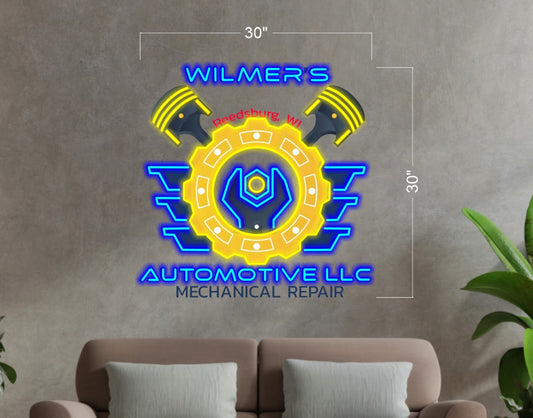 Wilmers Automotive LLC | LED Neon Sign