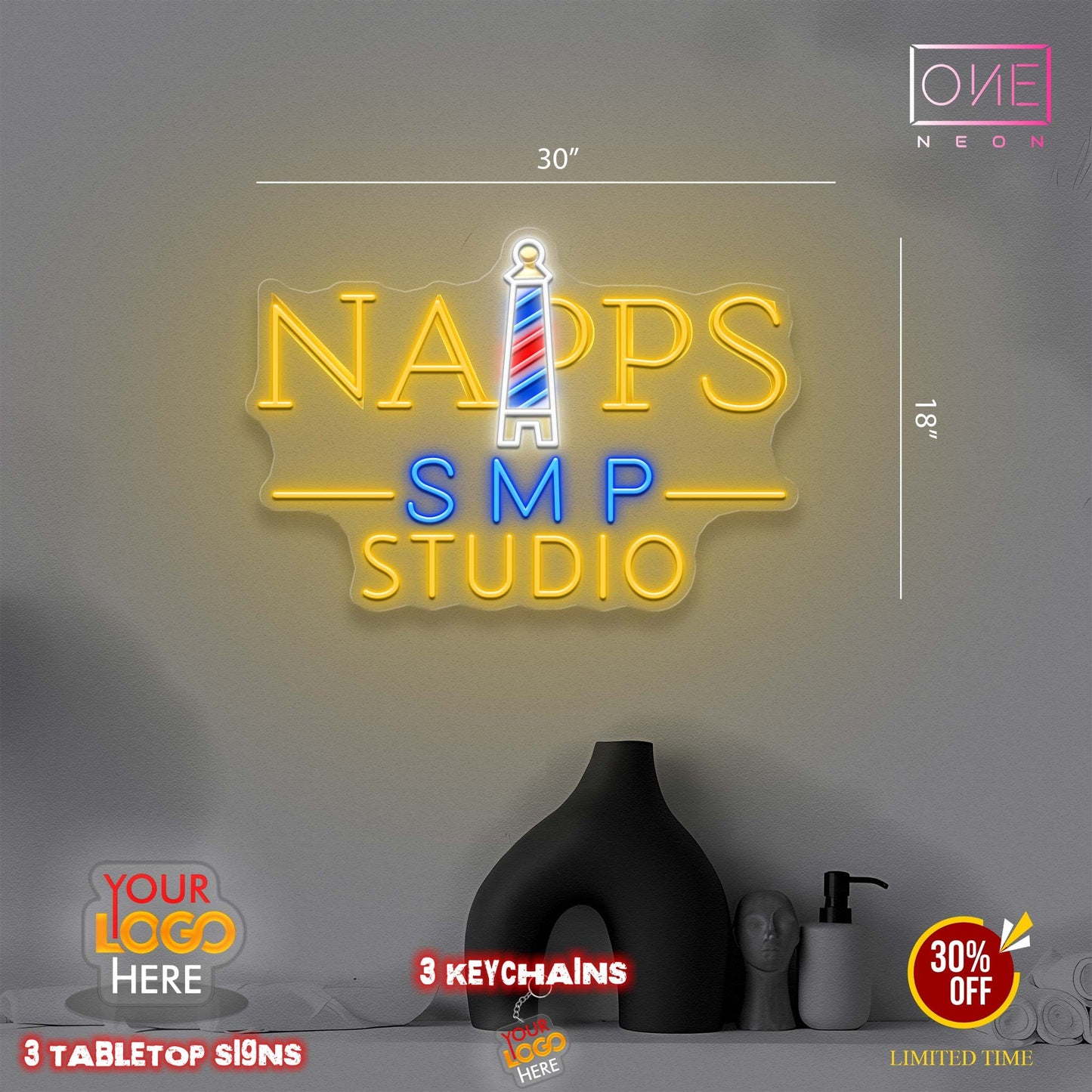 NAPPS SMP Studio | Led Neon Sign