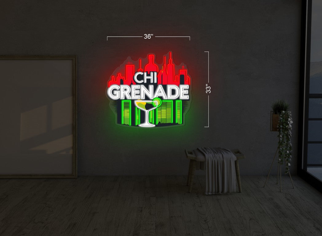 CHI GRENADE + LUCKEE 17 | LED Neon Sign (2 signs)