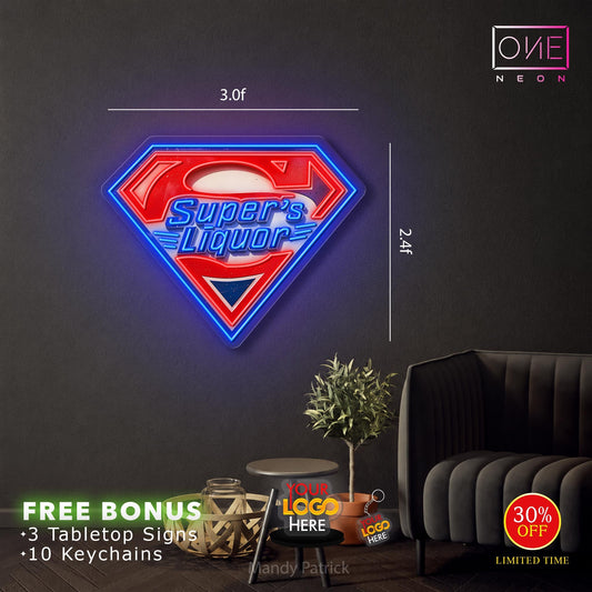 Super's Liquor | LED Neon Sign (2 signs)