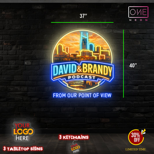 DAVID&BRANDY PODCAST  | Led Neon Sign