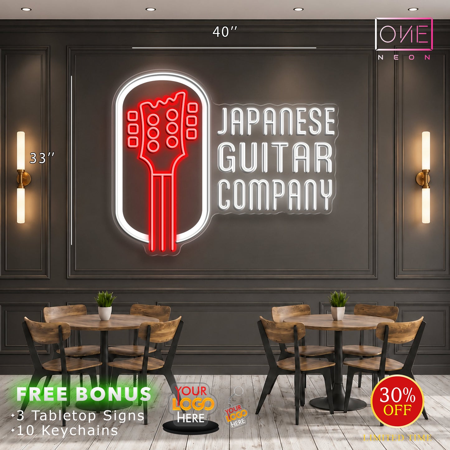 GUITAR | LED Neon Sign (2 signs)