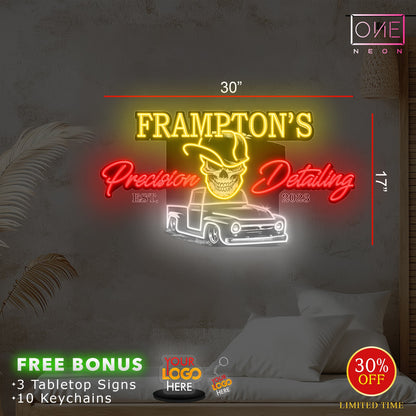 Frampton's Precision Detailing  | Led Neon Sign