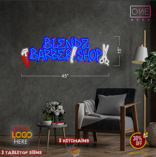 Blendz Barbershop   | LED Neon Sig