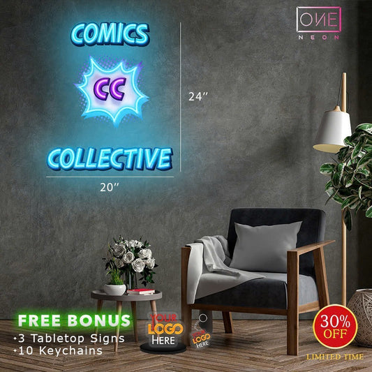 COMICS COLLECTIVE | Led Neon Sign (2 signs)