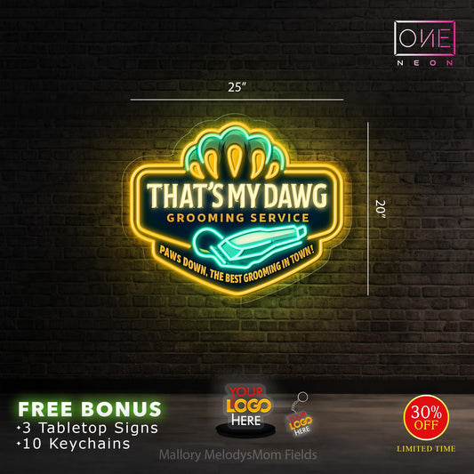 That's my dawg grooming services | Led Neon Sign