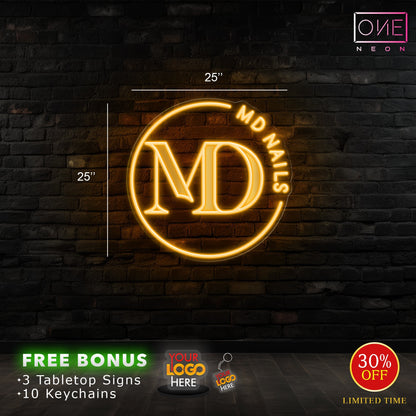 MD NAILS | LED Neon Sign
