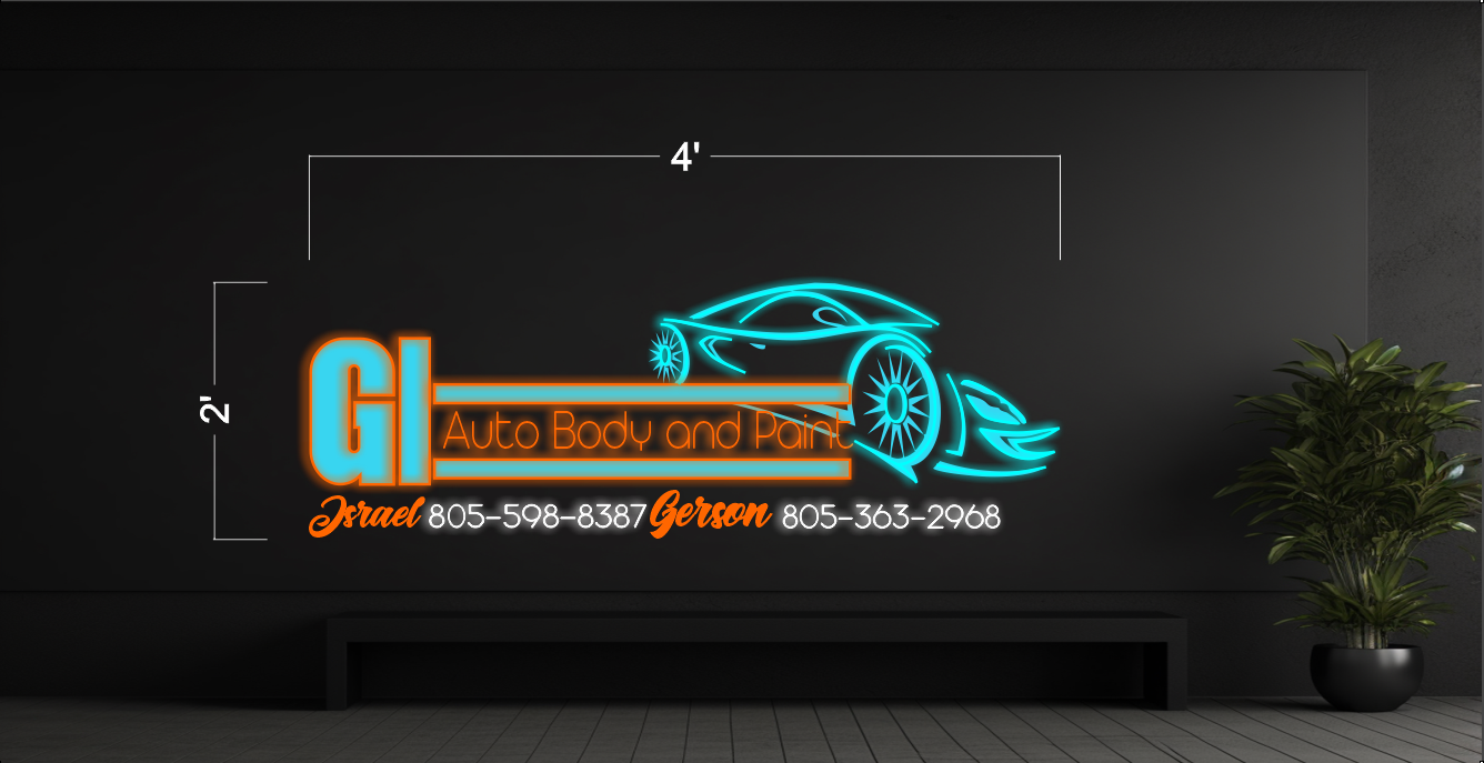 GL auto body paint | Led Neon Sign