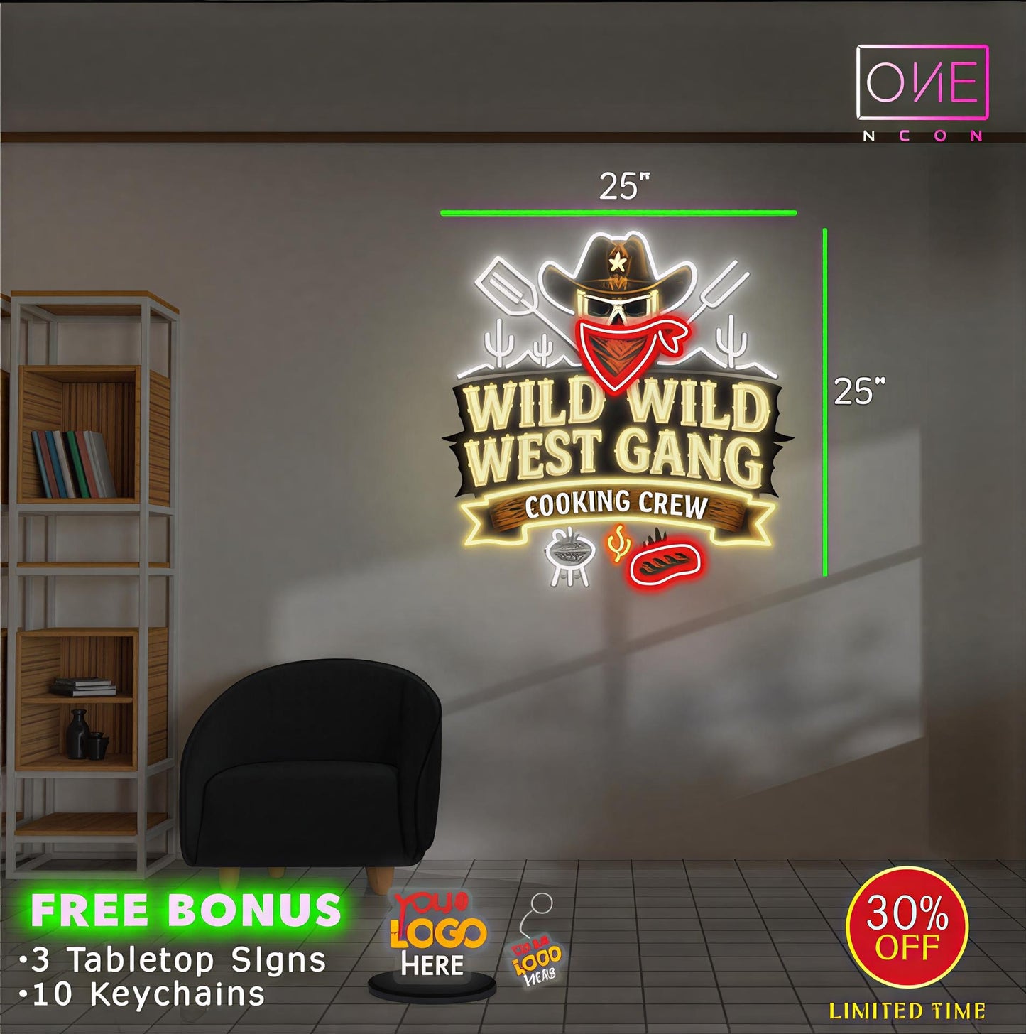 Wild Wild West Gang | Led Neon Sign
