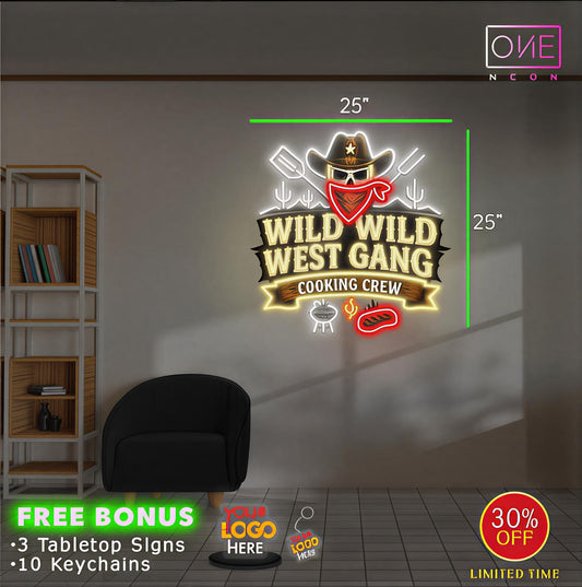 Wild Wild West Gang | Led Neon Sign