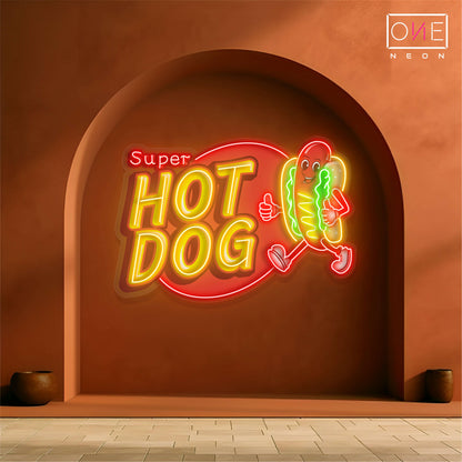 Super Hot Dog Artwork Led Neon Sign