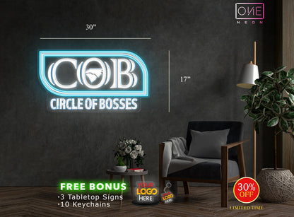 COB CIRCLE OF BOSSES | Led Neon Sign