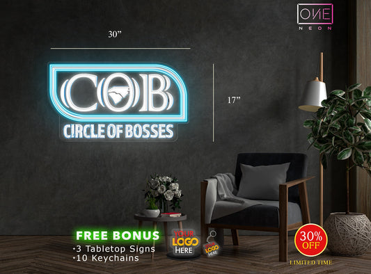 COB CIRCLE OF BOSSES | Led Neon Sign