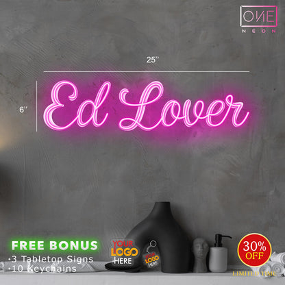 ED LOVER | LED Neon Sign (Indoor)