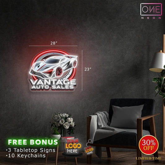 VANTAGE AUTO SALES  | Led Neon Sign (2 signs)