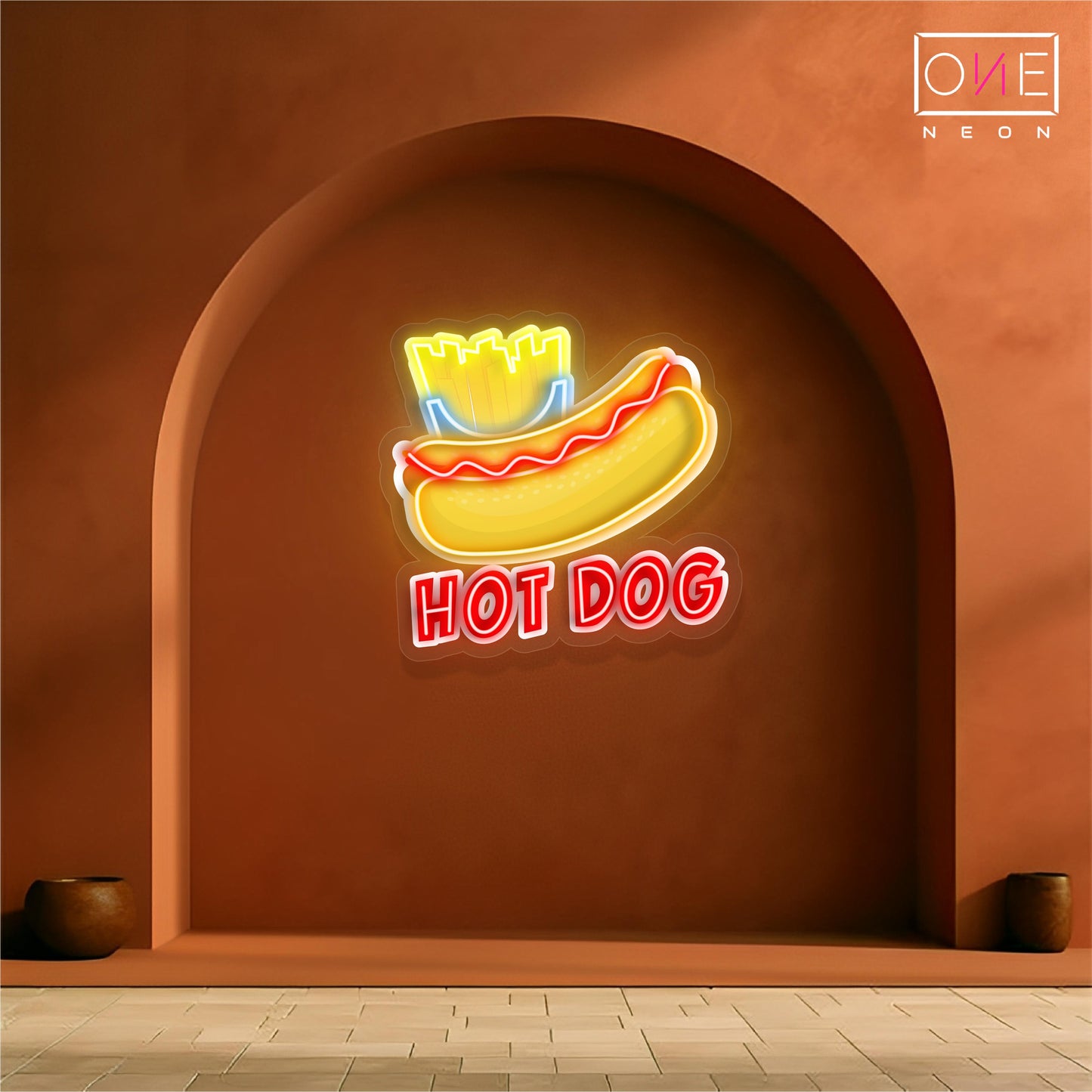 Hot Dog Artwork Led Neon Sign