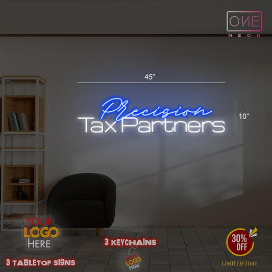 PRESICION TAX PARTNERS | Led Neon Sign