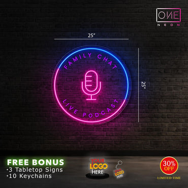 FAMILY CHAT LIVE PODCAST | Led Neon Sign