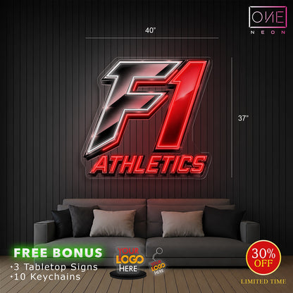 F1 Athletics & Tumble Zone | 2 Led Neon Signs
