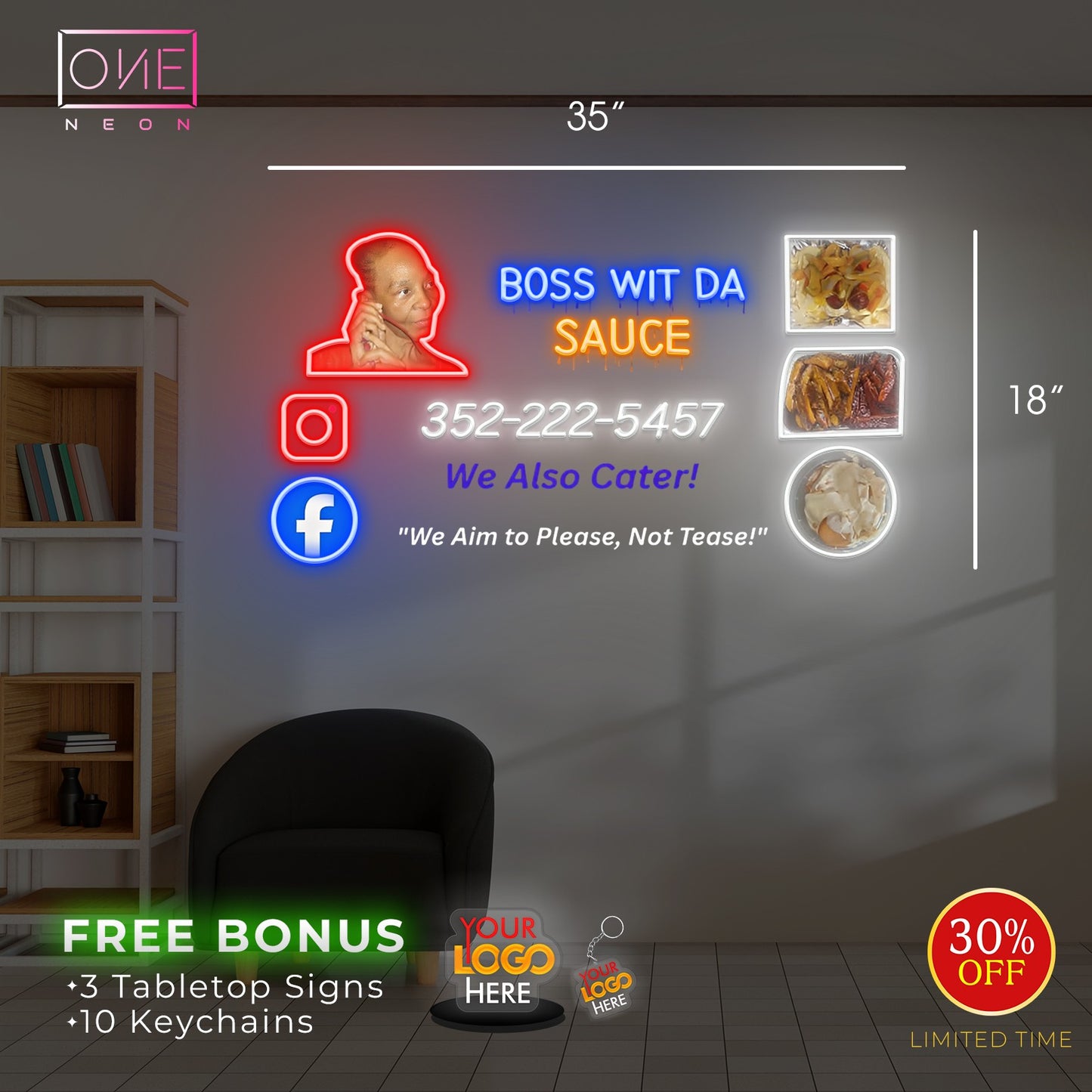 Boss with da soul | Led Neon Sign