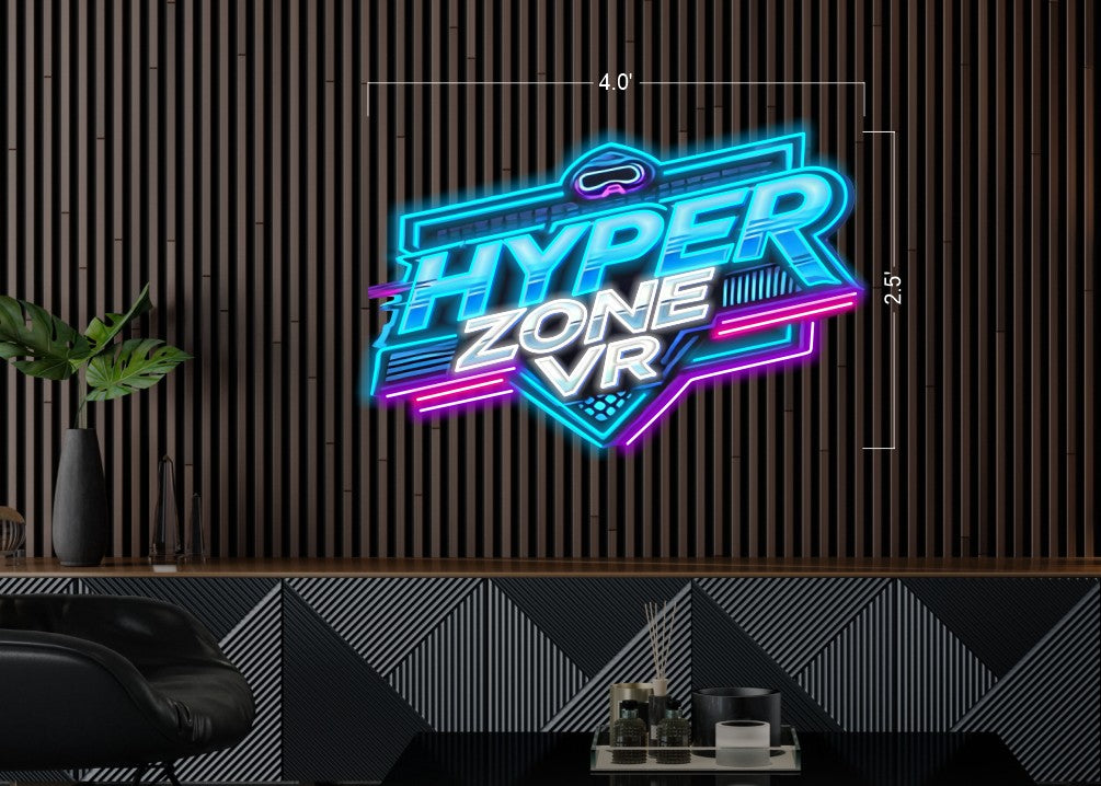 HYPER ZONE VR | LED Neon Sign – ONE Neon™ Sign