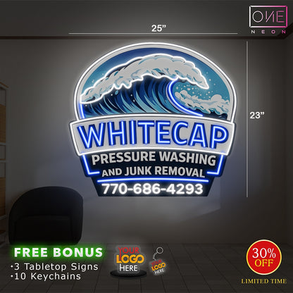 WHITECAP & SHAWN'S shower and glass  | Led Neon Sign