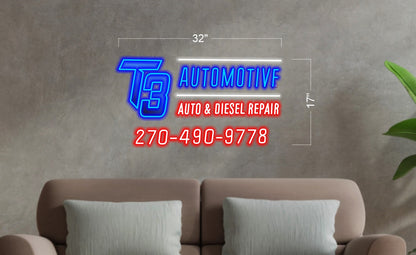 T3 AUTOMOTIVE | LED Neon Sign (3 Signs)